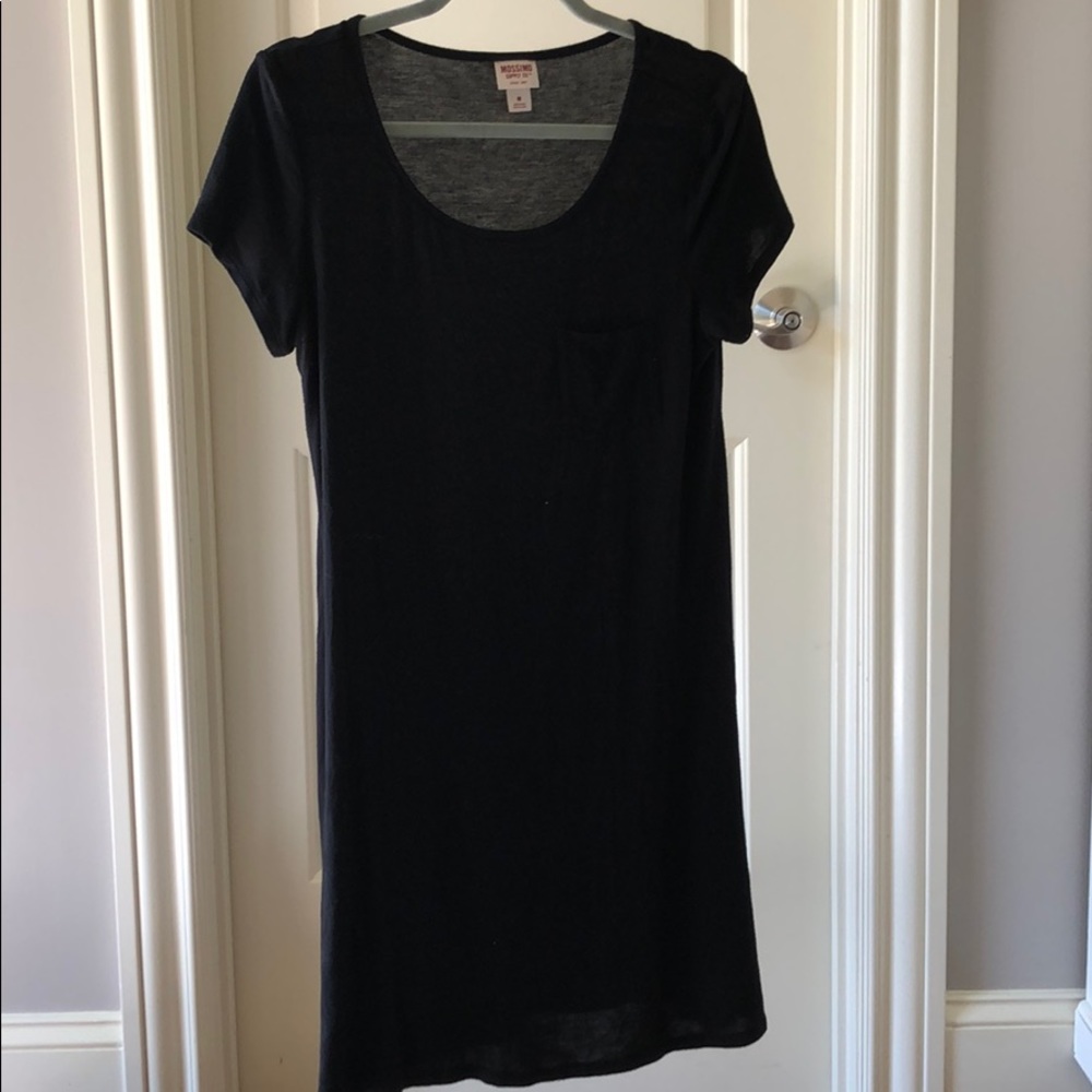 Black T-shirt dress